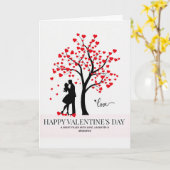 ロマンチックハーツのグリーティングカード カード (黄色い花)