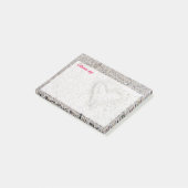 ロマンチックハートインサンドウィズカスタム文字 ポストイット (アングル)