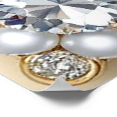 ロマンチックハートデザイン ポスター (角)