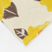 ロマンチックバラガーデンフリースブランケット フリースブランケット (角)