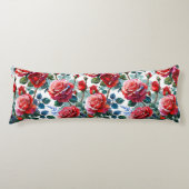 ロマンチックバラガーデンプリント ボディピロー (正面)