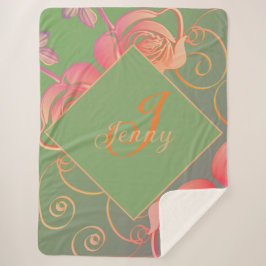 ロマンチックバラシェルパブランケット シェルパブランケット