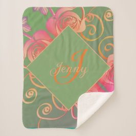 ロマンチックバラシェルパブランケット シェルパブランケット