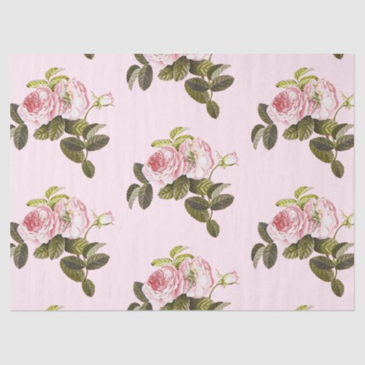 ロマンチックバラシリーズデザイン15ティッシュペーパー 薄葉紙 (正面)