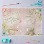 ロマンチックバラシリーズデザイン15 薄葉紙 (クラフト)