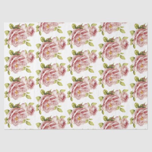 ロマンチックバラシリーズデザイン16ティッシュペーパー 薄葉紙 (正面)