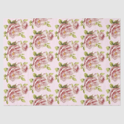 ロマンチックバラシリーズデザイン16ティッシュペーパー 薄葉紙 (正面)