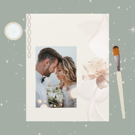 ロマンチックバラスクラップブック紙