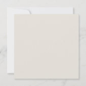 ロマンチックバラフラワー結婚式招待状フラットカード (裏面)