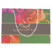 ロマンチックバラモノグラム ラージペーパーバッグ (裏面)