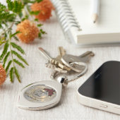 ロマンチックバラリースフェザー結婚ズ キーホルダー (側面)