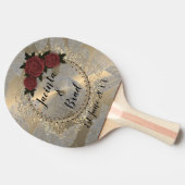 ロマンチックバラリースフェザー結婚ズ 卓球ラケット (横)