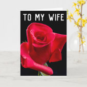 ロマンチックバラ妻誕生日グリーティングカード カード (黄色い花)