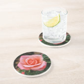 ロマンチックバラ植物芸術プリント コースター (側面)