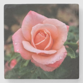 ロマンチックバラ植物芸術プリント ストーンコースター