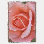 ロマンチックバラ植物芸術プリント スローブランケット (正面縦)