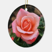 ロマンチックバラ植物芸術プリント セラミックオーナメント (左)