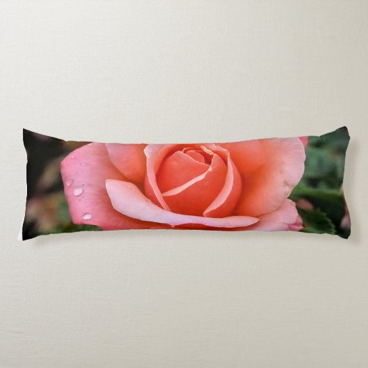 ロマンチックバラ植物芸術プリント ボディピロー (正面)