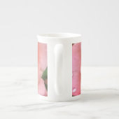 ロマンチックバラ植物芸術プリント ボーンチャイナマグカップ (裏面)