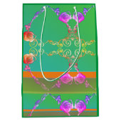 ロマンチックバラ誕生日抱き枕 ミディアムペーパーバッグ (正面)