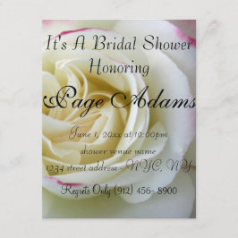 ロマンチックバラ·ブラウズ·ブライダル·シャワーの招待 招待状