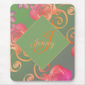 ロマンチックバラ マウスパッド (正面)