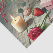ロマンチックバレンタインデーバラワインティッシュペーパー 薄葉紙 (詳細)
