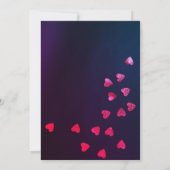 ロマンチックバレンタインデーパーティの招待状 招待状 (裏面)