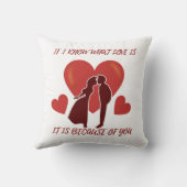 ロマンチックバレンタイン装飾用クッション クッション (裏面)