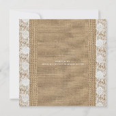 ロマンチックバーラップ&レースリハーサルディナー招待状 招待状 (裏面)