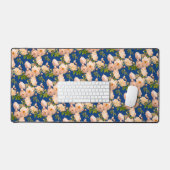 ロマンチックパウダーレッドローズ デスクマット (キーボード&マウス)