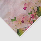 ロマンチックパステルウォーターカラーさくらんぼの花 薄葉紙 (詳細)