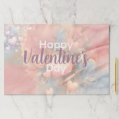 ロマンチックパステルハートバレンタイン紙ランチョンマット ペーパーパッド