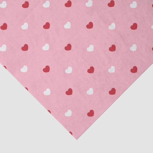 ロマンチックパターン（の模様が）あるなハートをテーマにした 薄葉紙 (詳細)