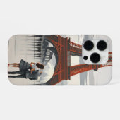 ロマンチックパリエッフェルタワーフォンケース iPhoneケース (裏面横)