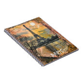 ロマンチックパリフランスヴィンテージアートワーク ノートブック (右側)