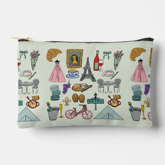 ロマンチックパリ アクセサリーポーチ (正面)
