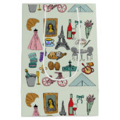 ロマンチックパリ ミディアムペーパーバッグ (裏面)