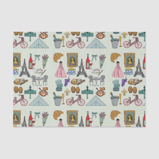 ロマンチックパリ 薄葉紙 (正面)