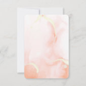 ロマンチックパンプキンサンフラワーオータム秋の結婚式 出欠カード (裏面)