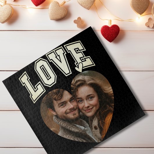ロマンチックパーソナライズされたフォトバレンタイン ジグソーパズル