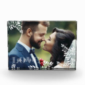 ロマンチックパーソナライズされた枠 フォトブロック (正面)