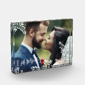 ロマンチックパーソナライズされた枠 フォトブロック (左)