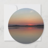 ロマンチックパーソナライズされた湖結婚式招待状 招待状 (裏面)