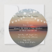 ロマンチックパーソナライズされた湖結婚式招待状 招待状 (正面)