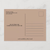 ロマンチックパーソナライズされた | ハート型ラブデザイン ポストカード (裏面)