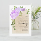 ロマンチックパープルシェードバラボホフローラズ 招待状 (スタンド正面)