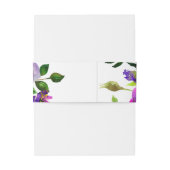 ロマンチックパープルフローラ招待状用帯 招待状ベリーバンド (裏面例)