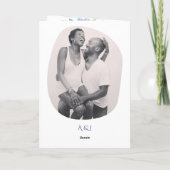 ロマンチックパープルブルーボタニカルウォーター結婚カラー プログラム (裏面)