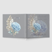 ロマンチックパールアジデンシアブルーワートレカラー結婚ズ ゲストブック (全面)